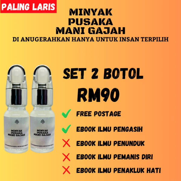 2 BOTOL MANI GAJAH